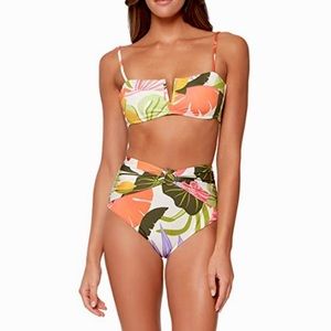 NWT Sanctuary FreshSqueezed Wire Bandeau Top (M)& Wrap Ring High Rise Bottom (L)